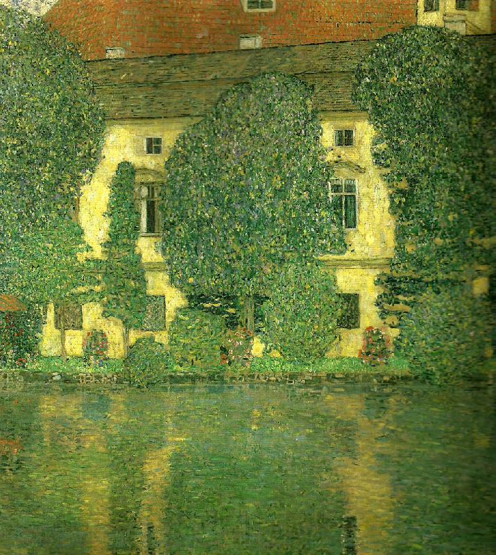 Gustav Klimt slottet kammer vid attersee Spain oil painting art